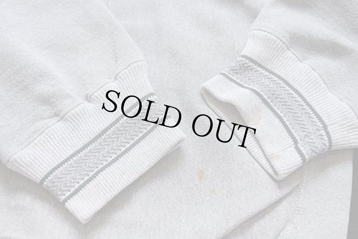 画像6: 90s USA製 Championチャンピオン ワンポイント リブライン リバースウィーブ スウェット グレー XL (6)