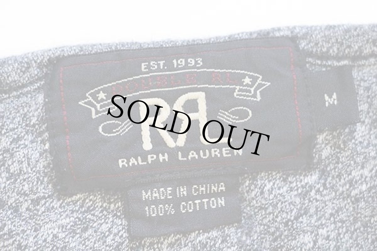 画像4: RRL ダブルアールエル ラルフローレン ヘンリーネック コットン アンダーシャツ ごま塩 M (4)
