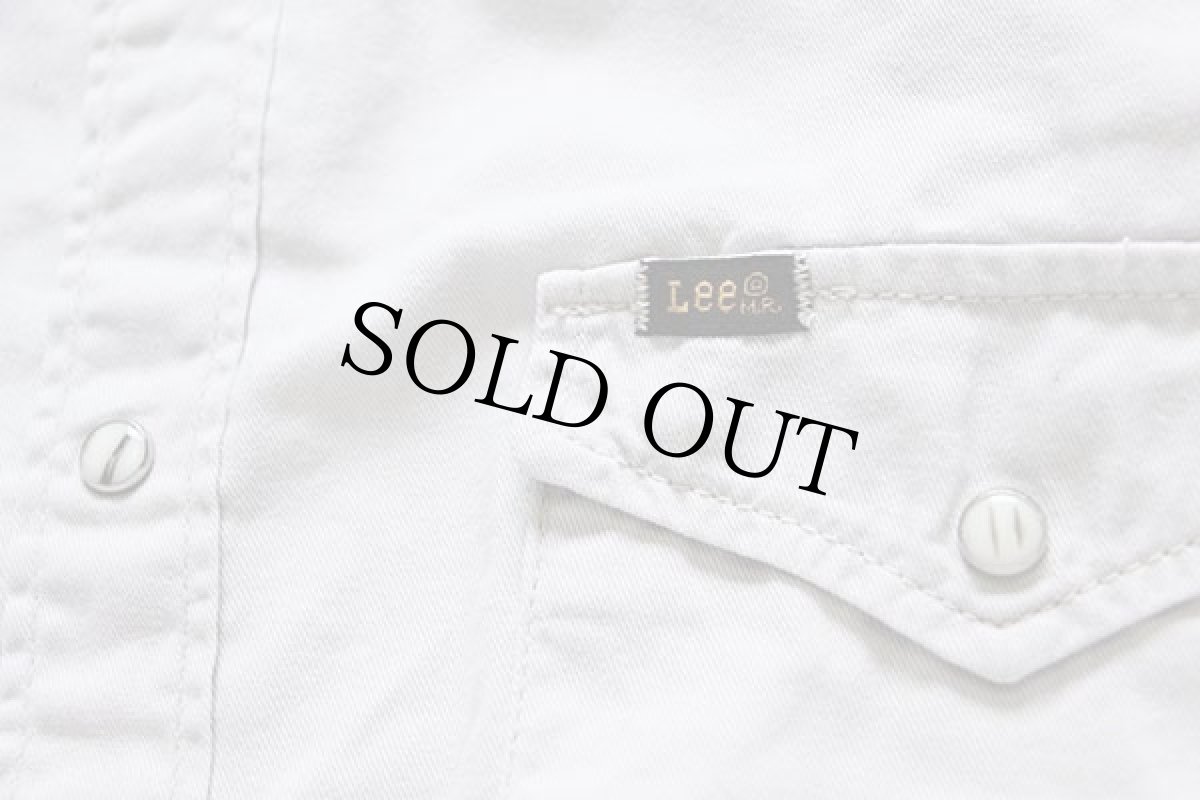 画像5: Leeリー コットンツイル ウエスタンシャツ オフホワイト L★ユーロ (5)