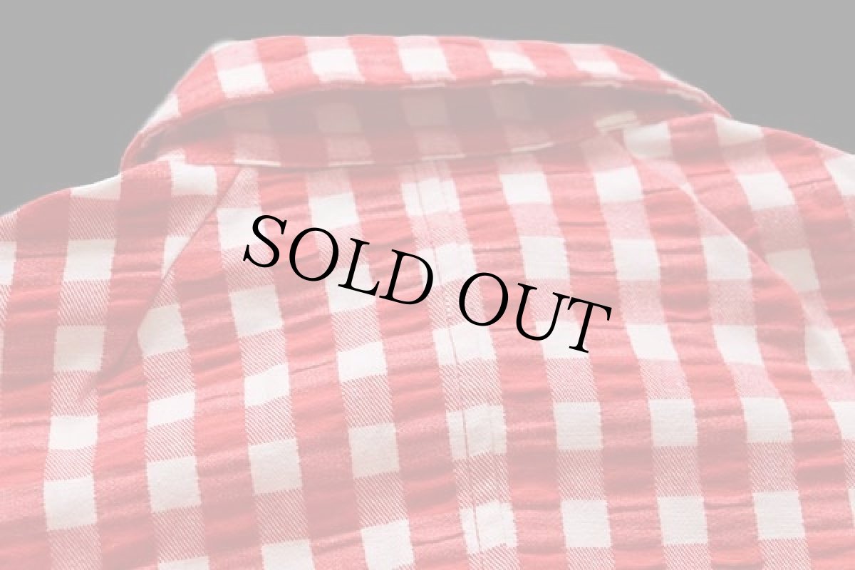 画像6: 70s Bobbie Brooks ギンガムチェック シャツ 赤×白 (6)