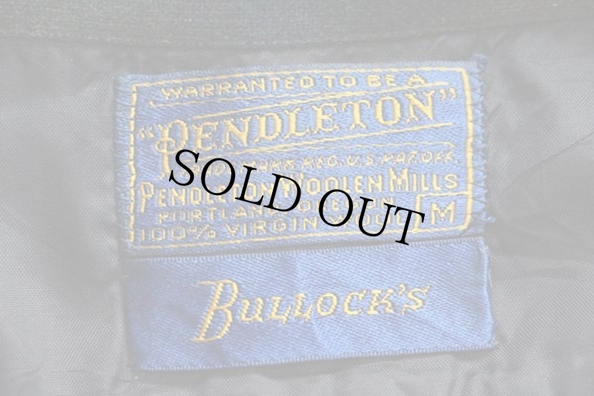 画像4: 60s PENDLETONペンドルトン BULLOCK'S オンブレチェック ウール オープンカラーシャツ M (4)