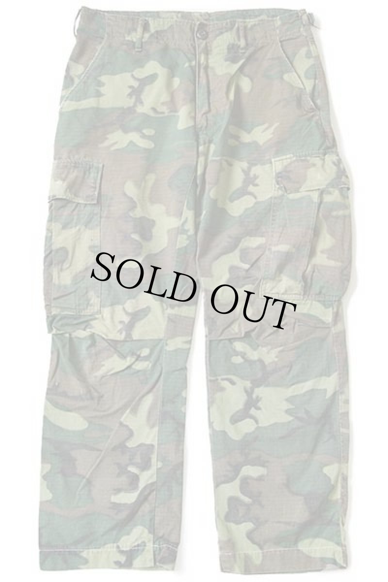 画像2: 60s 米軍 U.S.ARMY ERDL グリーンリーフカモ ジャングルファティーグパンツ カスタム S-R (2)