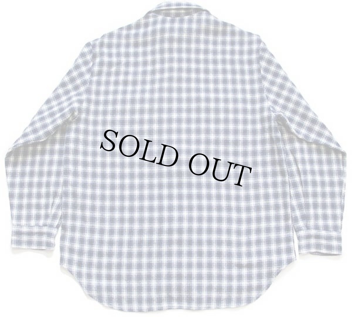 画像2: 90s BENETTONベネトン チェック フルジップ ウール混 シャツ L (2)