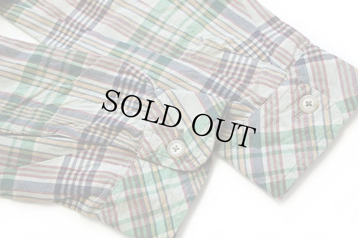 画像7: イタリア製 Woolrichウールリッチ マドラスチェック 3つボタン コットン テーラードジャケット M (7)