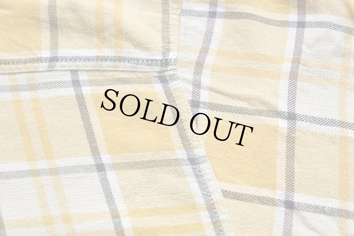 画像7: 90s Levi'sリーバイス チェック コットン ライトネルシャツ M★ユーロ (7)