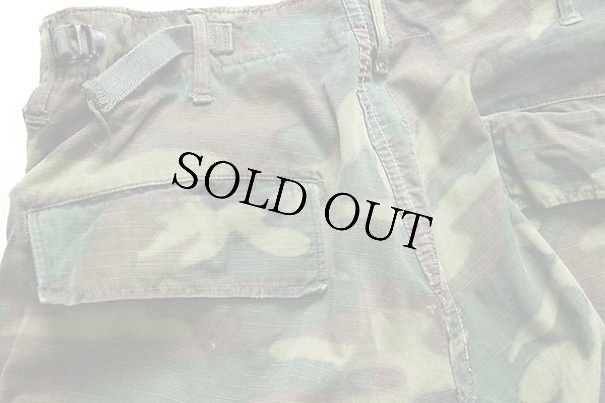 画像7: 60s 米軍 U.S.ARMY ERDL グリーンリーフカモ ジャングルファティーグパンツ カスタム S-R (7)