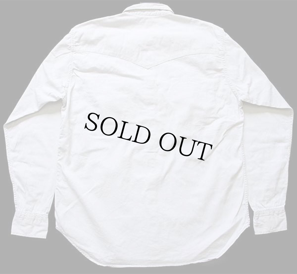 画像2: Leeリー コットンツイル ウエスタンシャツ オフホワイト L★ユーロ (2)