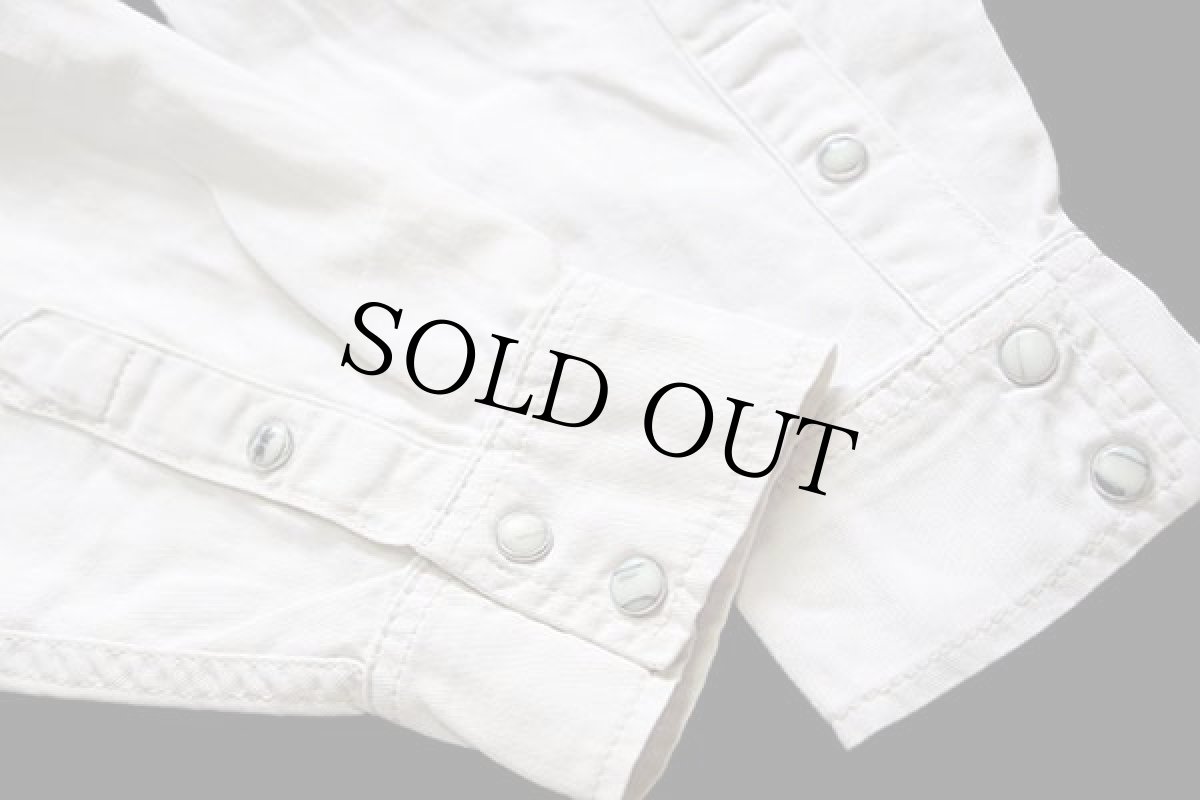 画像5: Leeリー コットンツイル ウエスタンシャツ オフホワイト S★ユーロ (5)