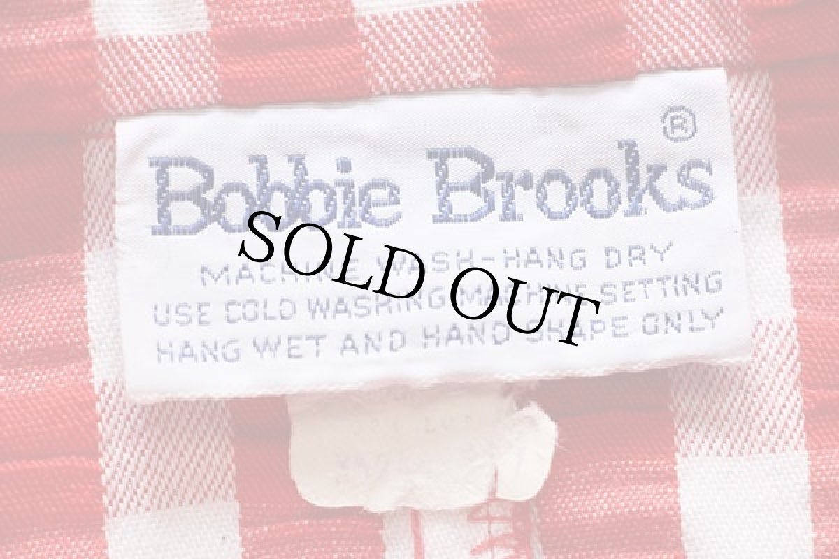 画像4: 70s Bobbie Brooks ギンガムチェック シャツ 赤×白 (4)