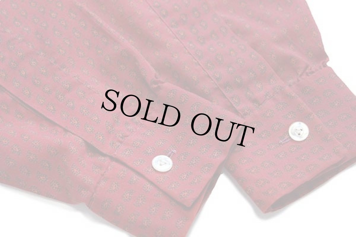 画像6: 60s DOBBS by Hathaway ペイズリー 総柄 オープンカラーシャツ M (6)