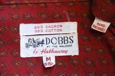 画像5: 60s DOBBS by Hathaway ペイズリー 総柄 オープンカラーシャツ M (5)