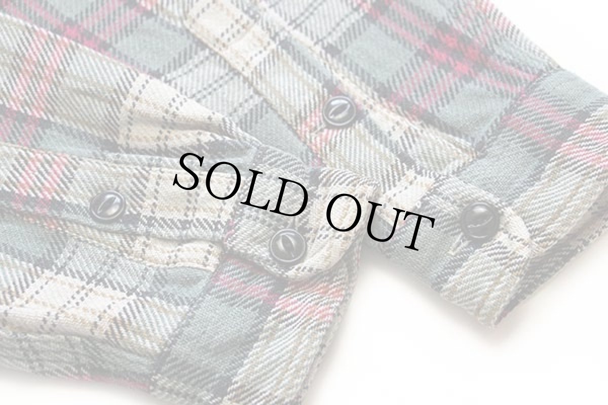 画像5: 90s RRL ダブルアールエル ラルフローレン タータンチェック コットン フランネルシャツ L★三つ星タグ (5)