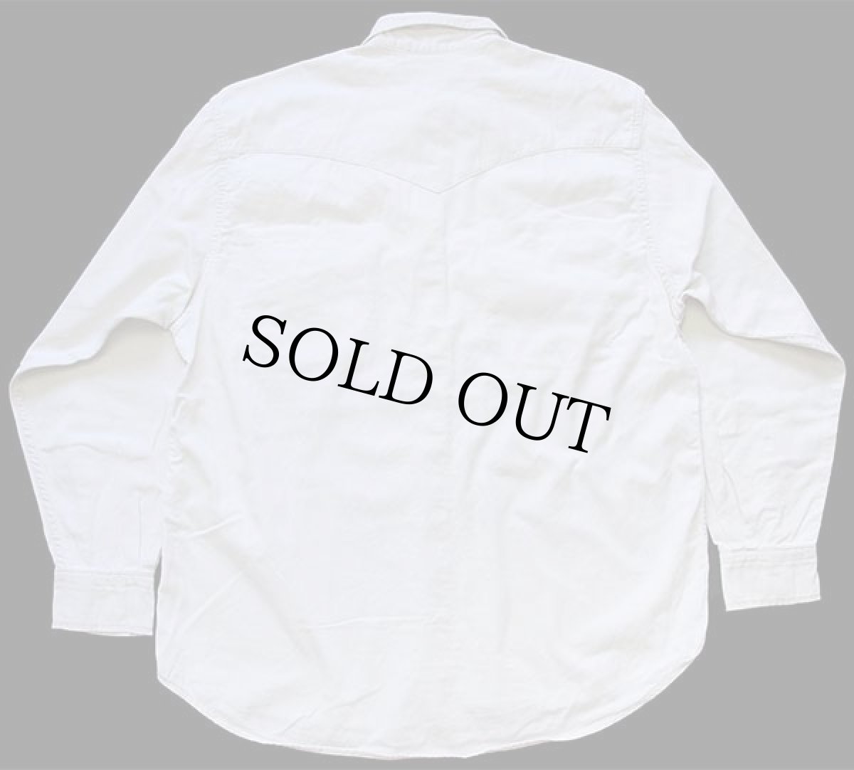 画像2: Leeリー コットンツイル ウエスタンシャツ オフホワイト S★ユーロ (2)