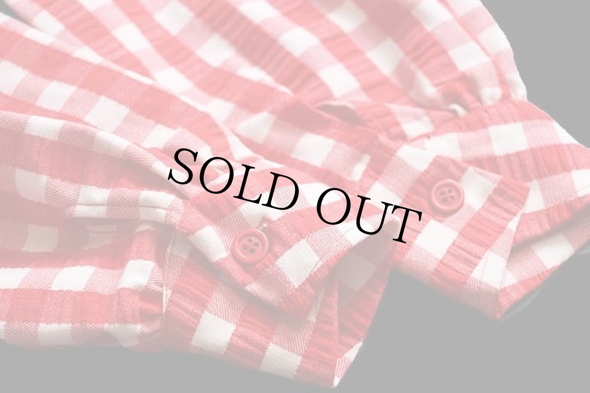 画像8: 70s Bobbie Brooks ギンガムチェック シャツ 赤×白 (8)