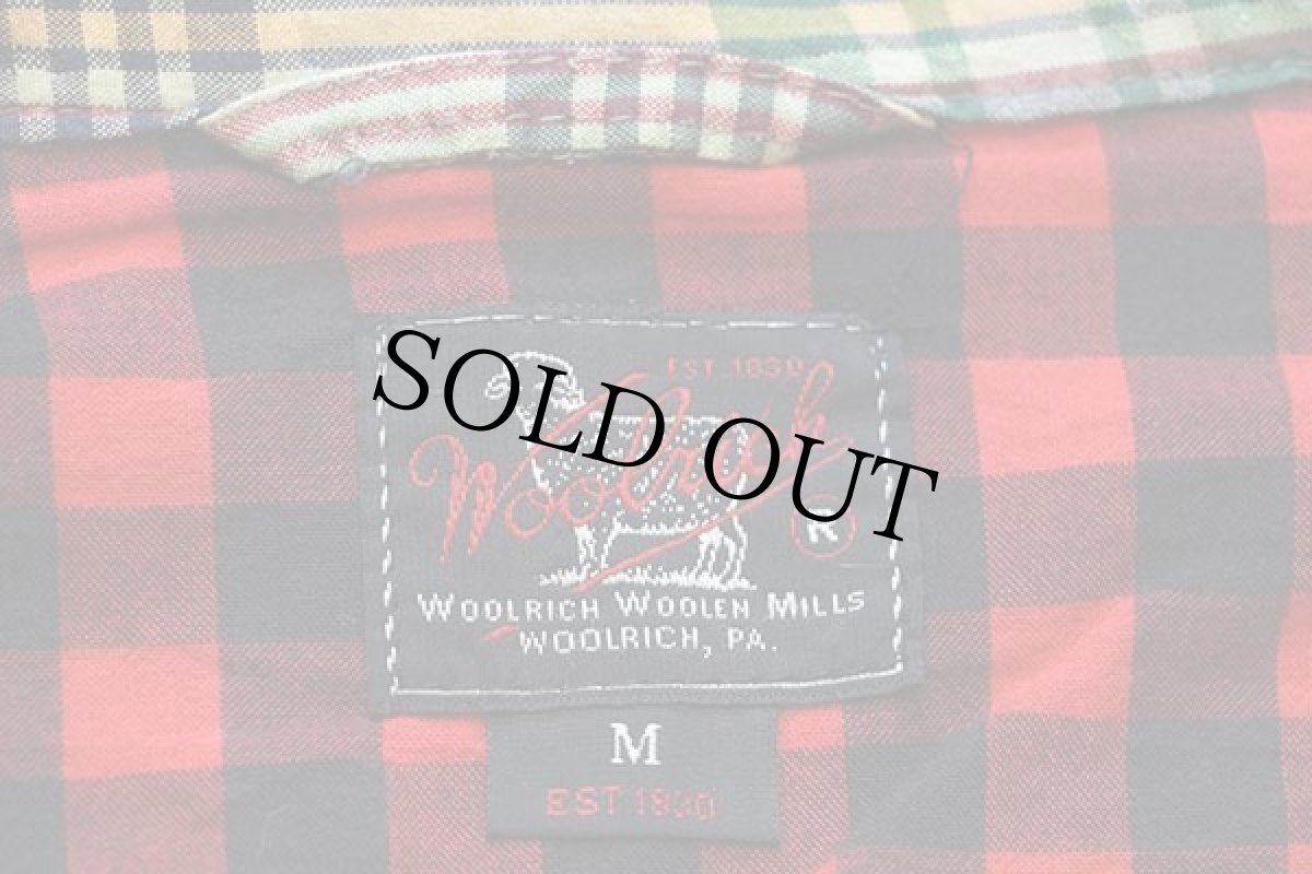 画像4: イタリア製 Woolrichウールリッチ マドラスチェック 3つボタン コットン テーラードジャケット M (4)