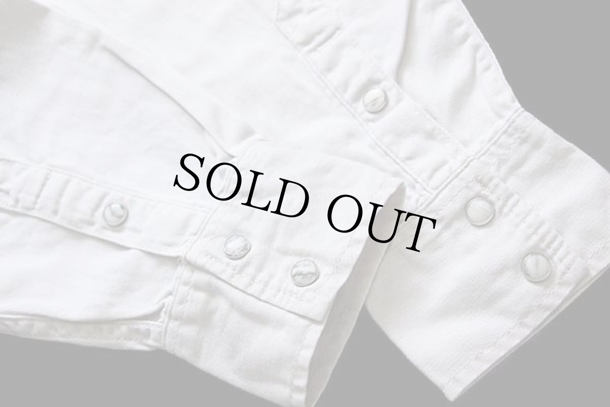 画像6: Leeリー コットンツイル ウエスタンシャツ オフホワイト L★ユーロ (6)