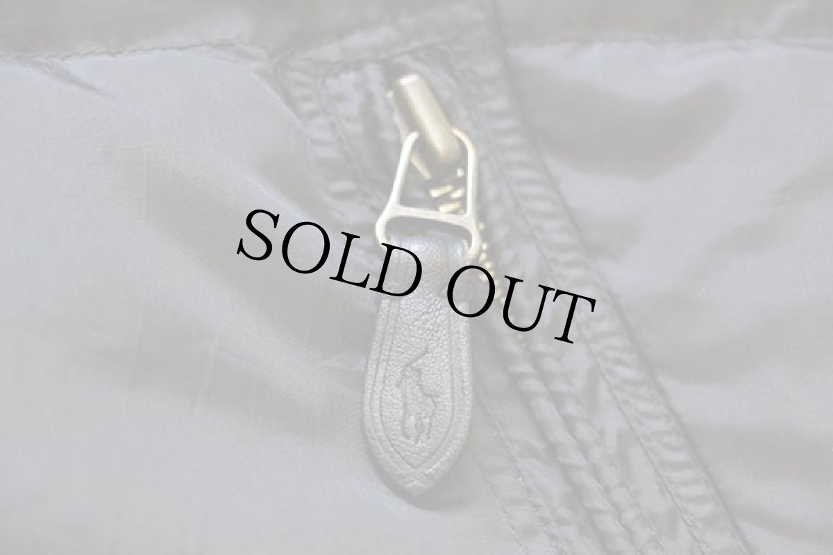 画像4: ポロ ラルフローレン ワンポイント リバーシブル ナイロン ダウンベスト 黒×赤 S (4)