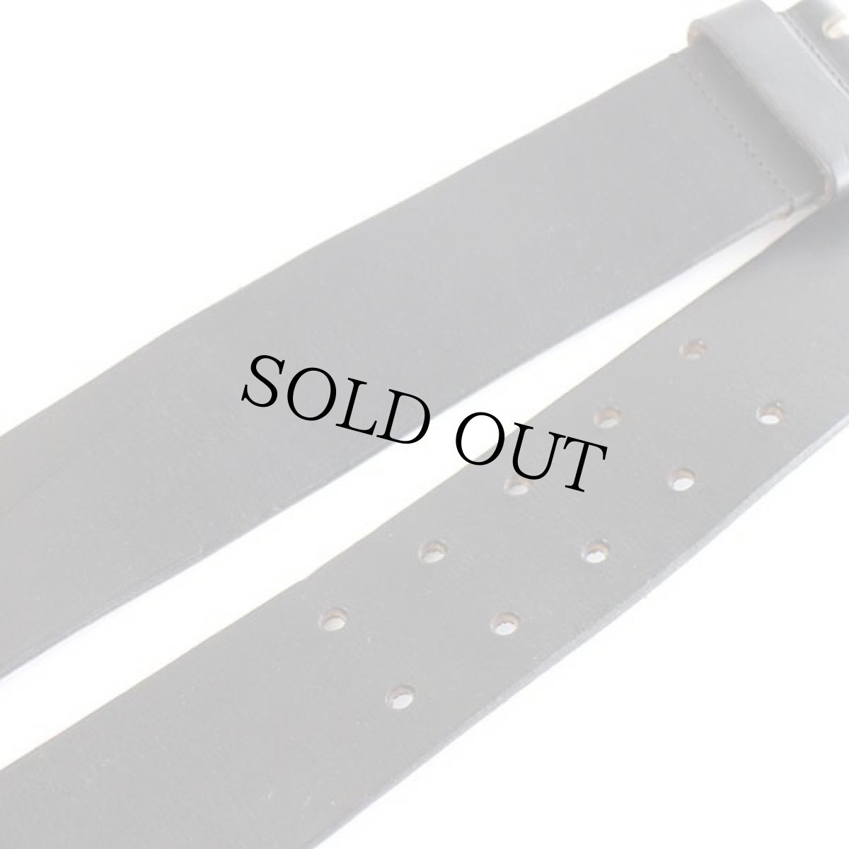 画像7: USA製 ラルフローレン ダブルホール 太レザーベルト ブラック M★1475 (7)