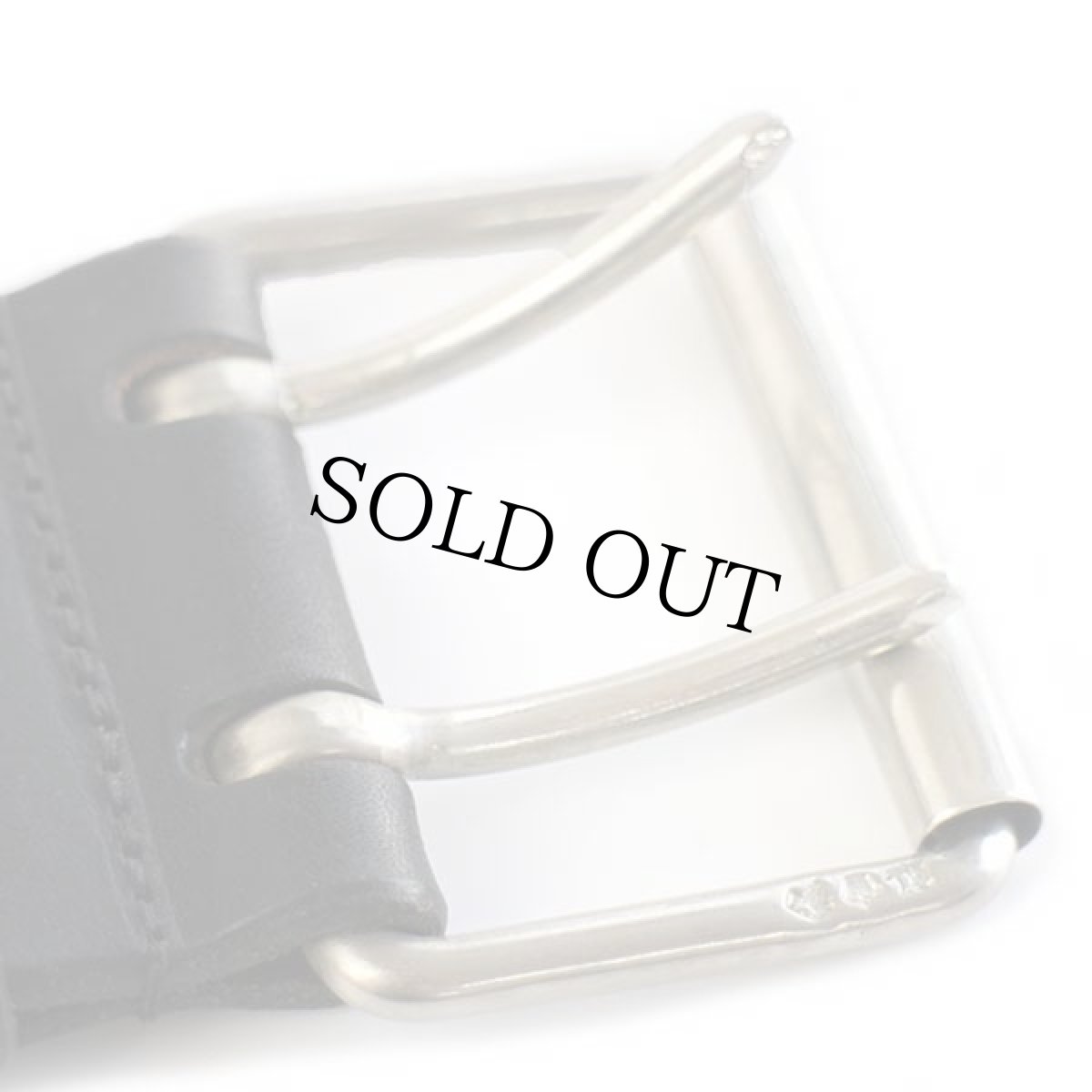 画像3: USA製 ラルフローレン ダブルホール 太レザーベルト ブラック M★1475 (3)