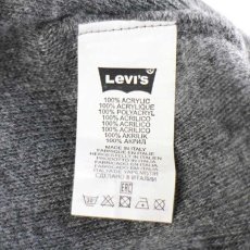 画像6: イタリア製 Levi'sリーバイス ロゴ刺繍 アクリル ニットキャップ 杢グレー★ニット帽 ユーロ (6)