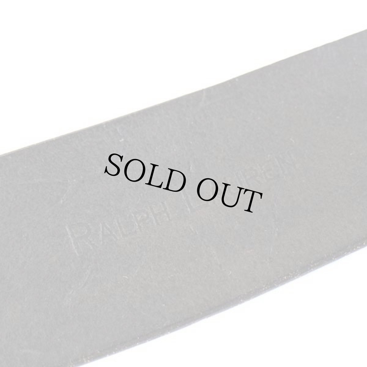 画像4: USA製 ラルフローレン ダブルホール 太レザーベルト ブラック M★1475 (4)