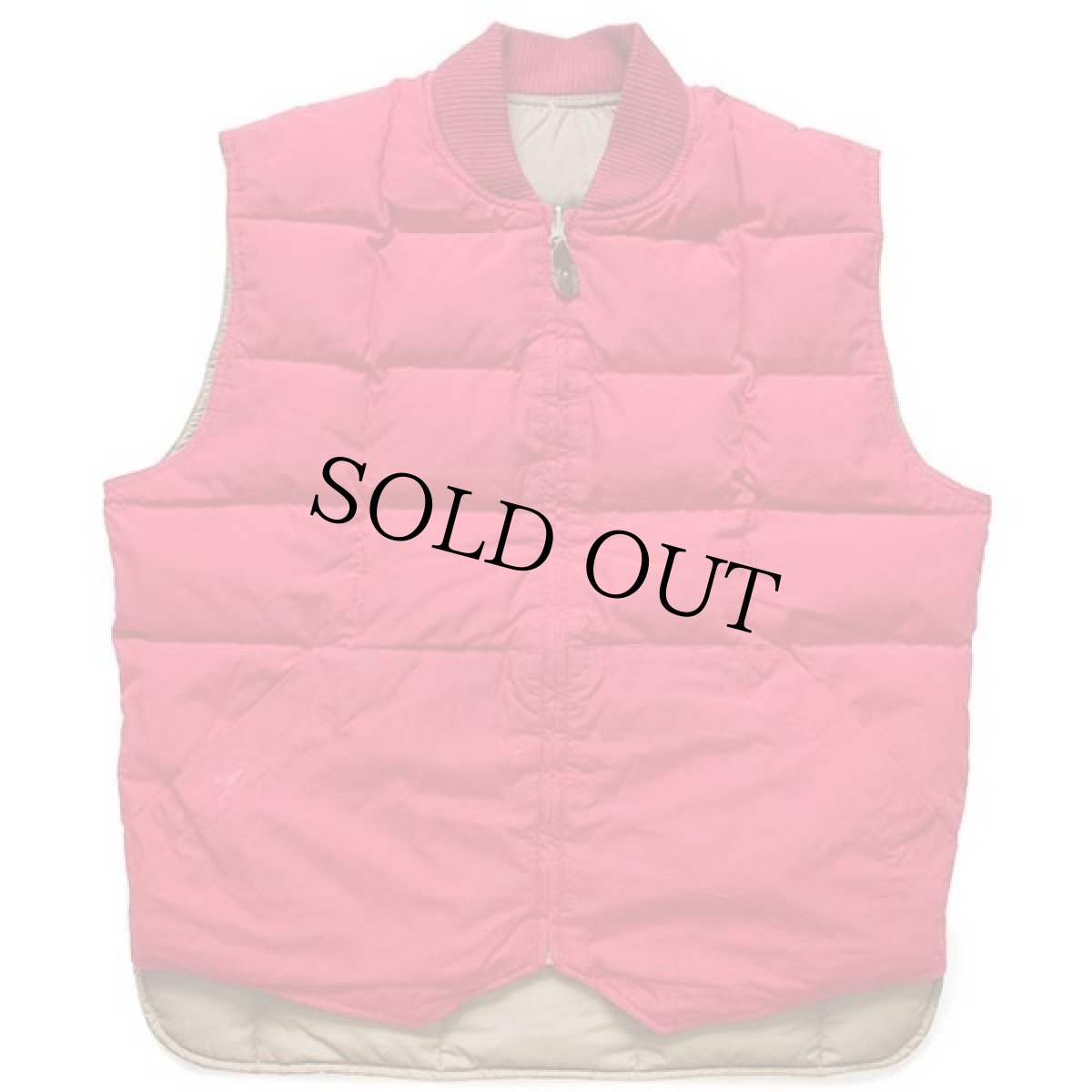 画像5: 90s EddieBauerエディーバウアー リバーシブル ダウンベスト ブラウン×赤 M (5)