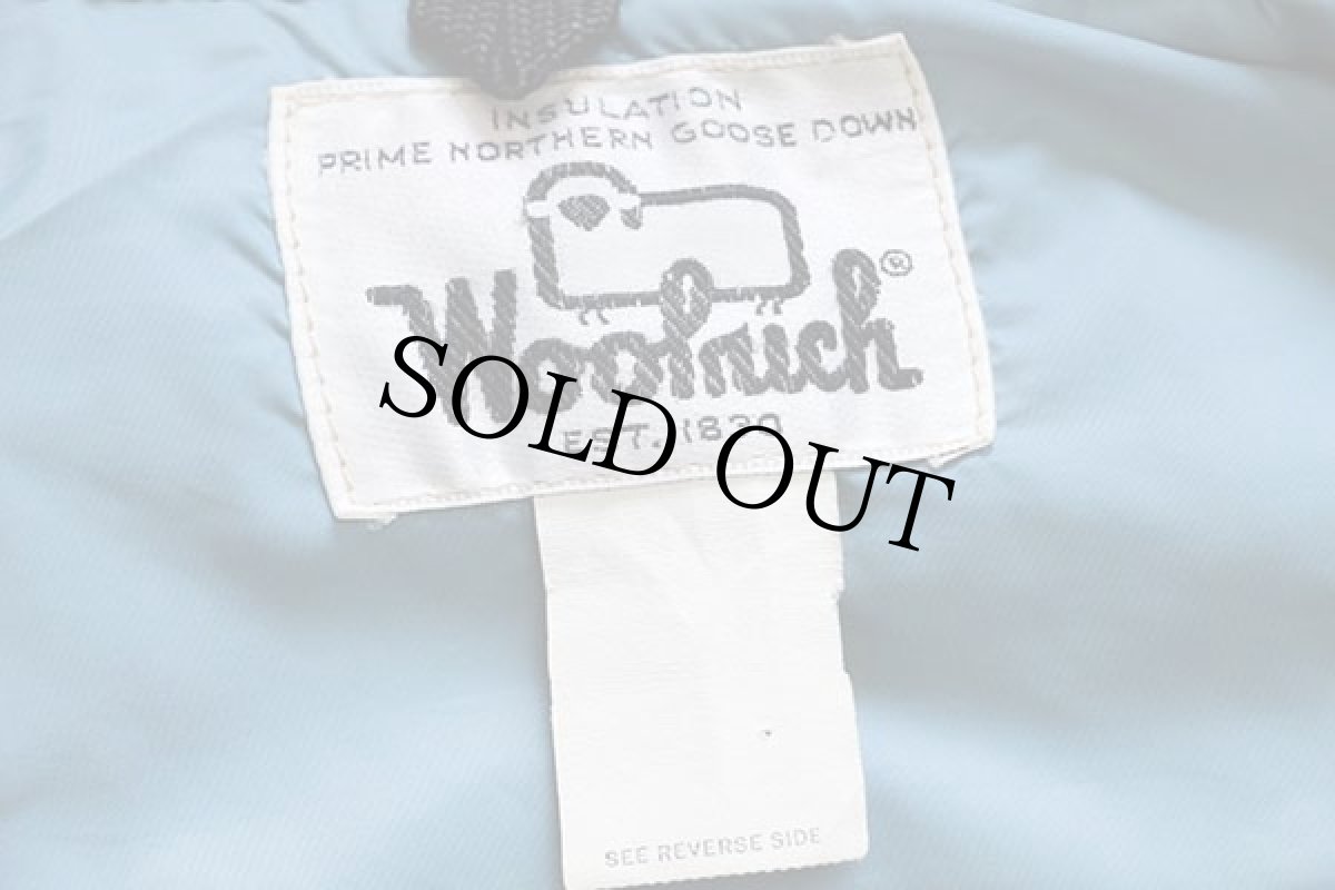 画像4: 70s Woolrichウールリッチ ナイロン ダウンベスト アクアマリン (4)