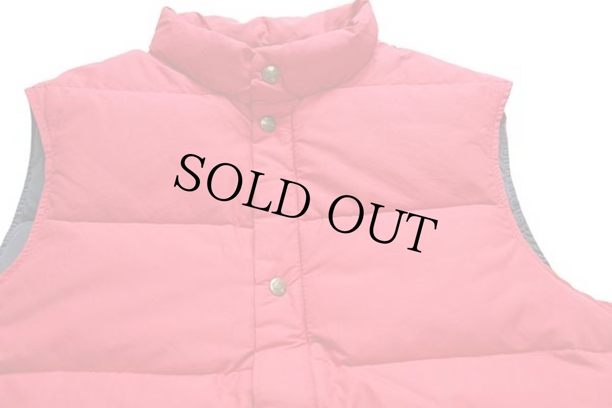 画像3: 80s USA製 Woolrichウールリッチ 60/40 ダウンベスト 赤 L (3)