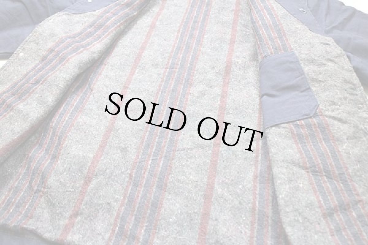 画像5: 90s USA製 Union Line Ford 刺繍入り ブランケットライナー ダック地 カバーオール 紺 XL (5)