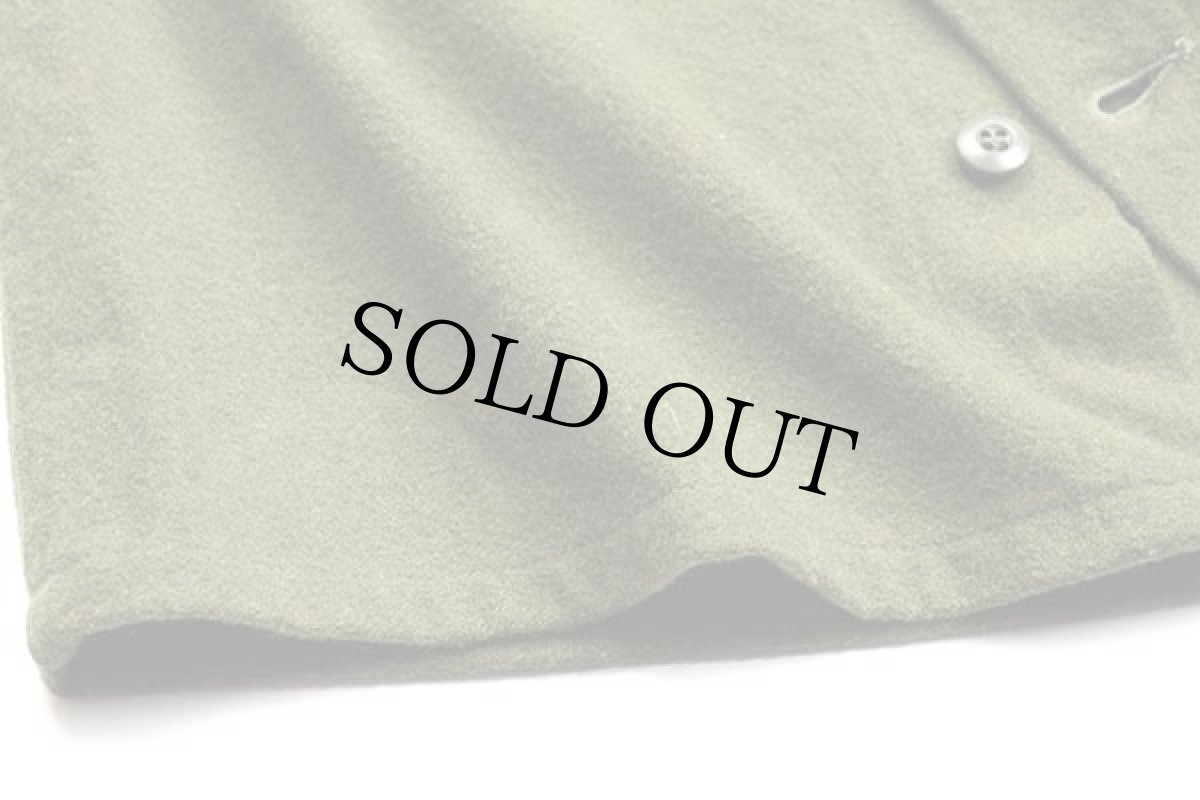 画像5: 70s 米軍 U.S.ARMY ウールシャツ オリーブグリーン S (5)