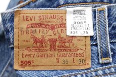 画像6: 00s メキシコ製 Levi'sリーバイス 505 デニムパンツ w36 L30★SDP918 (6)