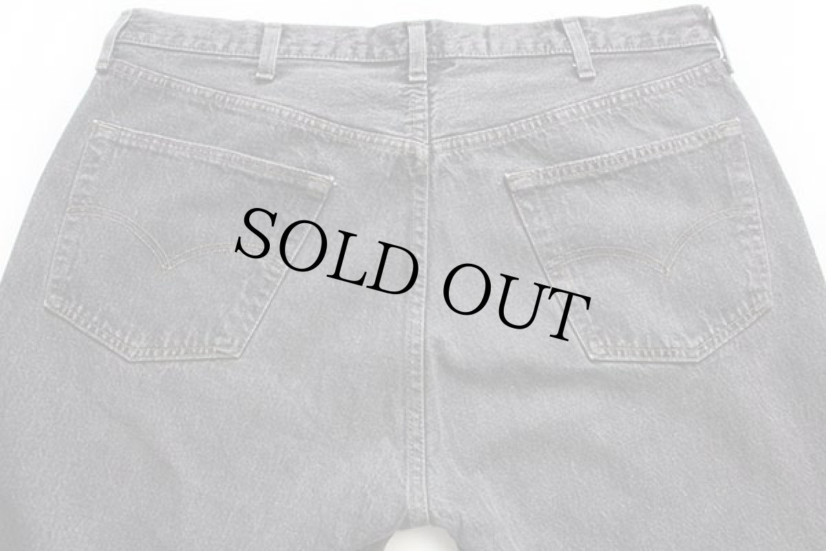 画像5: 90s スペイン製 Levi'sリーバイス 501 先染め ブラック デニムパンツ w40 L36★ユーロ (5)