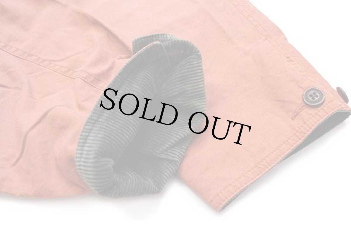 画像6: 90s BANANA REPUBLICバナナリパブリック チェック ネルライナー コットンポプリン フィールドコート レンガ XL★ジャケット (6)