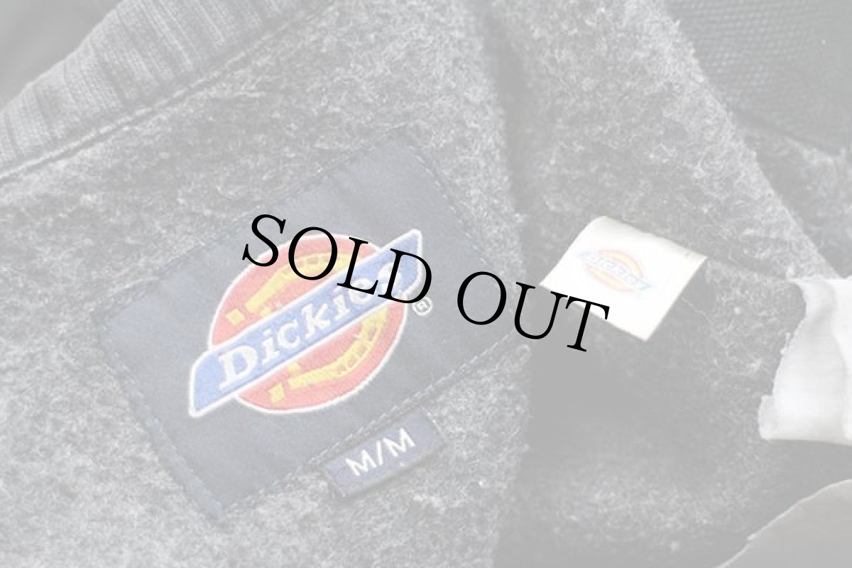 画像4: 90s Dickiesディッキーズ ブランケットライナー ダック地 ワークジャケット ボロ 黒 M (4)