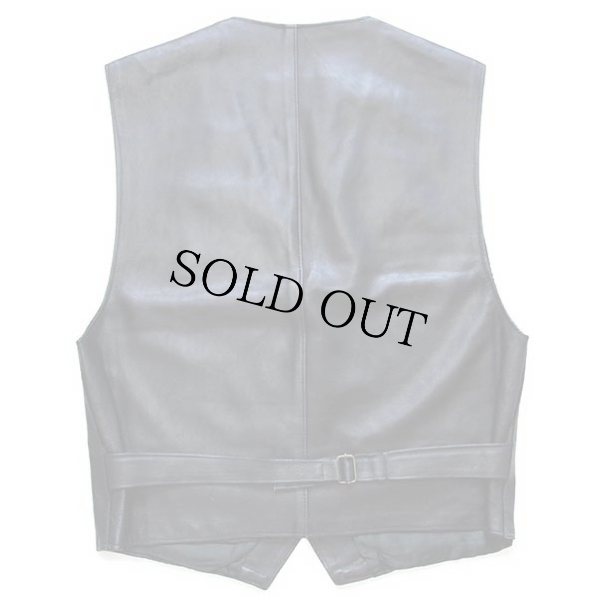 画像2: イタリア製 WOOD'SKIN レザーベスト 黒 M (2)