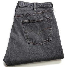 画像1: 90s スペイン製 Levi'sリーバイス 501 先染め ブラック デニムパンツ w40 L36★ユーロ (1)