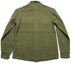 画像2: 70s 米軍 U.S.ARMY ウールシャツ オリーブグリーン S (2)