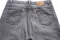 画像5: 90s USA製 Levi'sリーバイス 505 先染め ブラック デニムパンツ w40 L32 (5)