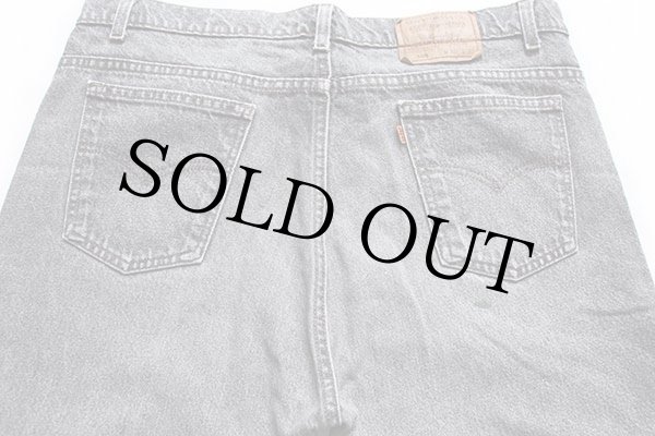 90s USA製 Levi'sリーバイス 505 先染め ブラック デニムパンツ w40