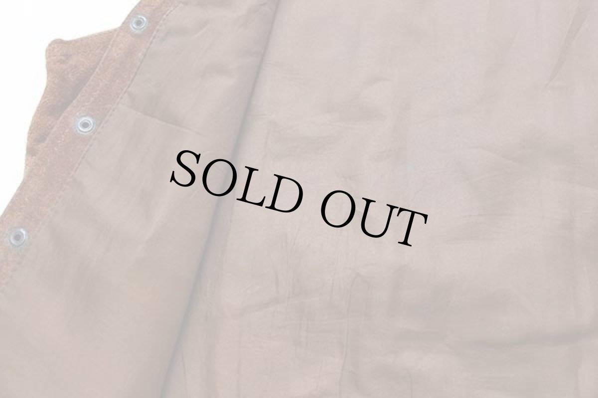 画像5: FASHION MILAN スエード レザーベスト 茶 L (5)