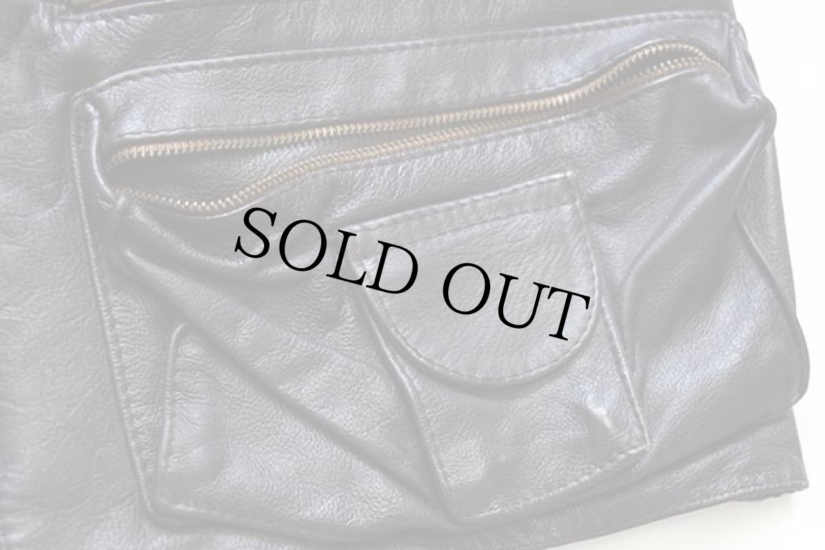 画像6: 90s イタリア製 OverPell ワーク レザーベスト 焦げ茶 L (6)