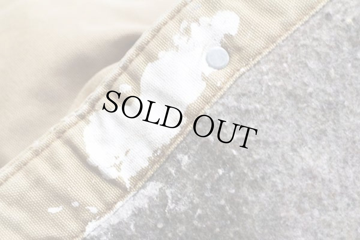 画像9: USA製 POINTERポインター ブランケットライナー ダック地 カバーオール ペンキ飛び 茶 S (9)