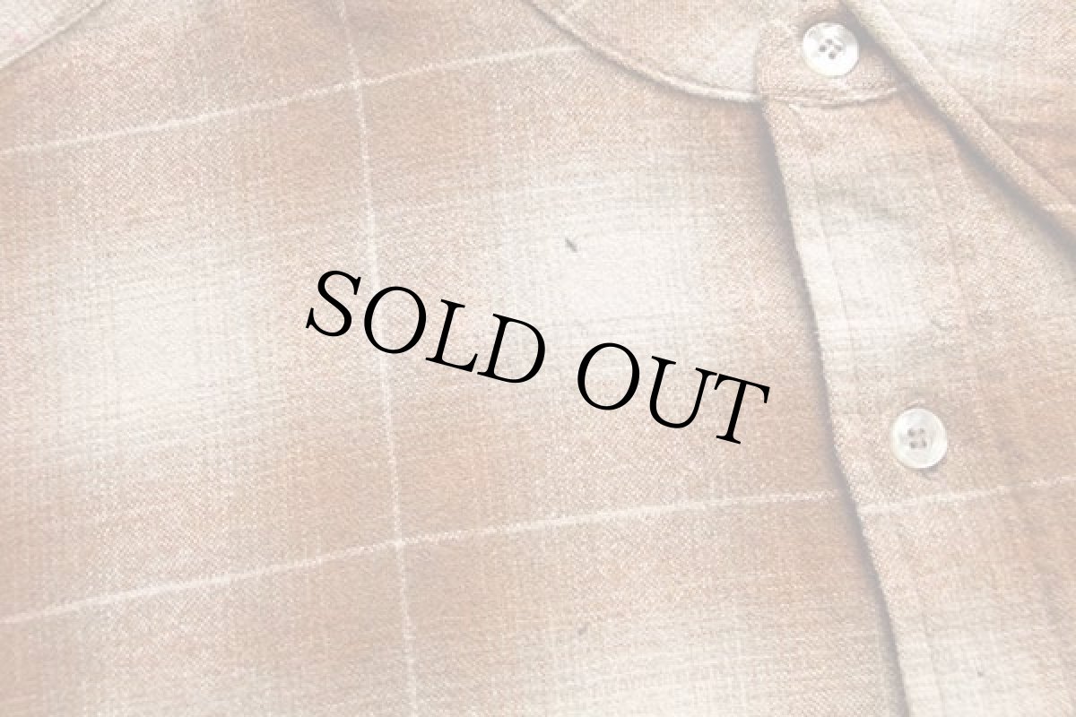 画像8: 70s USA製 PENDLETONペンドルトン オンブレチェック ウールシャツ 17 (8)