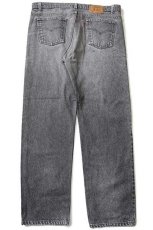 画像3: 90s USA製 Levi'sリーバイス 505 先染め ブラック デニムパンツ w40 L32 (3)