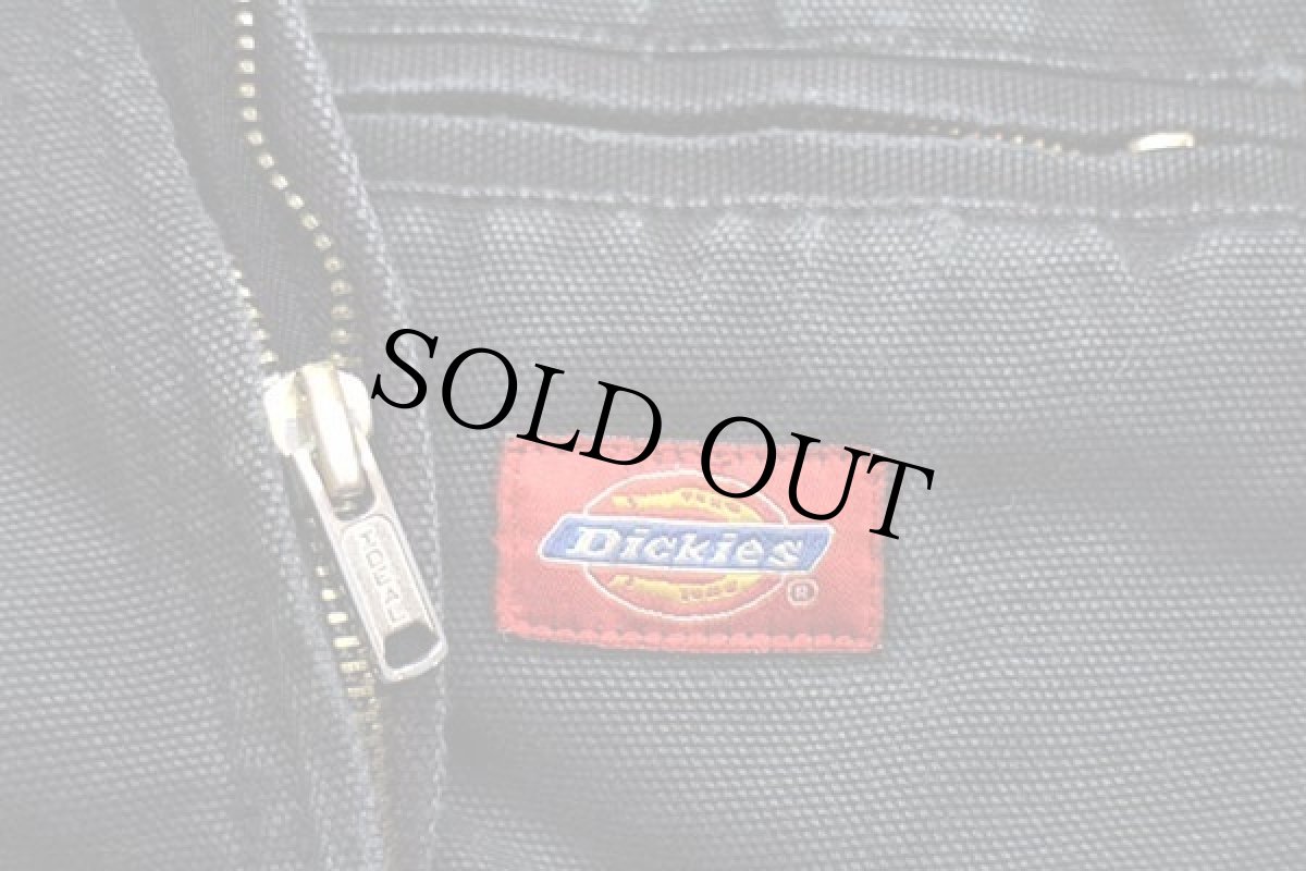 画像5: 90s Dickiesディッキーズ ブランケットライナー ダック地 ワークジャケット ボロ 黒 M (5)