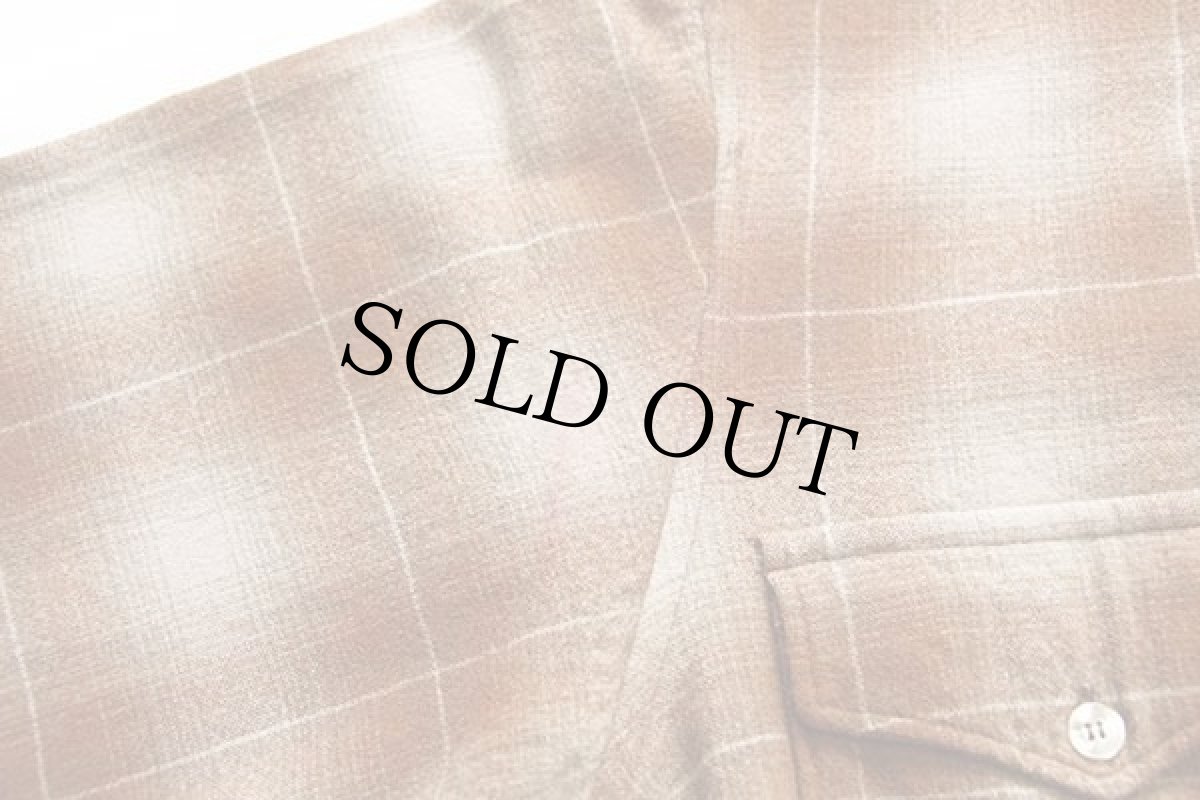 画像6: 70s USA製 PENDLETONペンドルトン オンブレチェック ウールシャツ 17 (6)