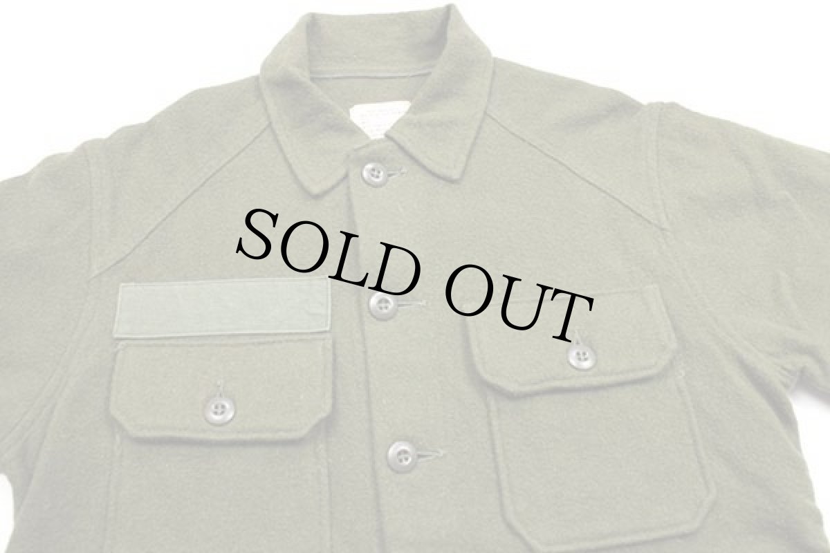 画像3: 70s 米軍 U.S.ARMY ウールシャツ オリーブグリーン S (3)