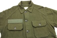 画像3: 70s 米軍 U.S.ARMY ウールシャツ オリーブグリーン S (3)