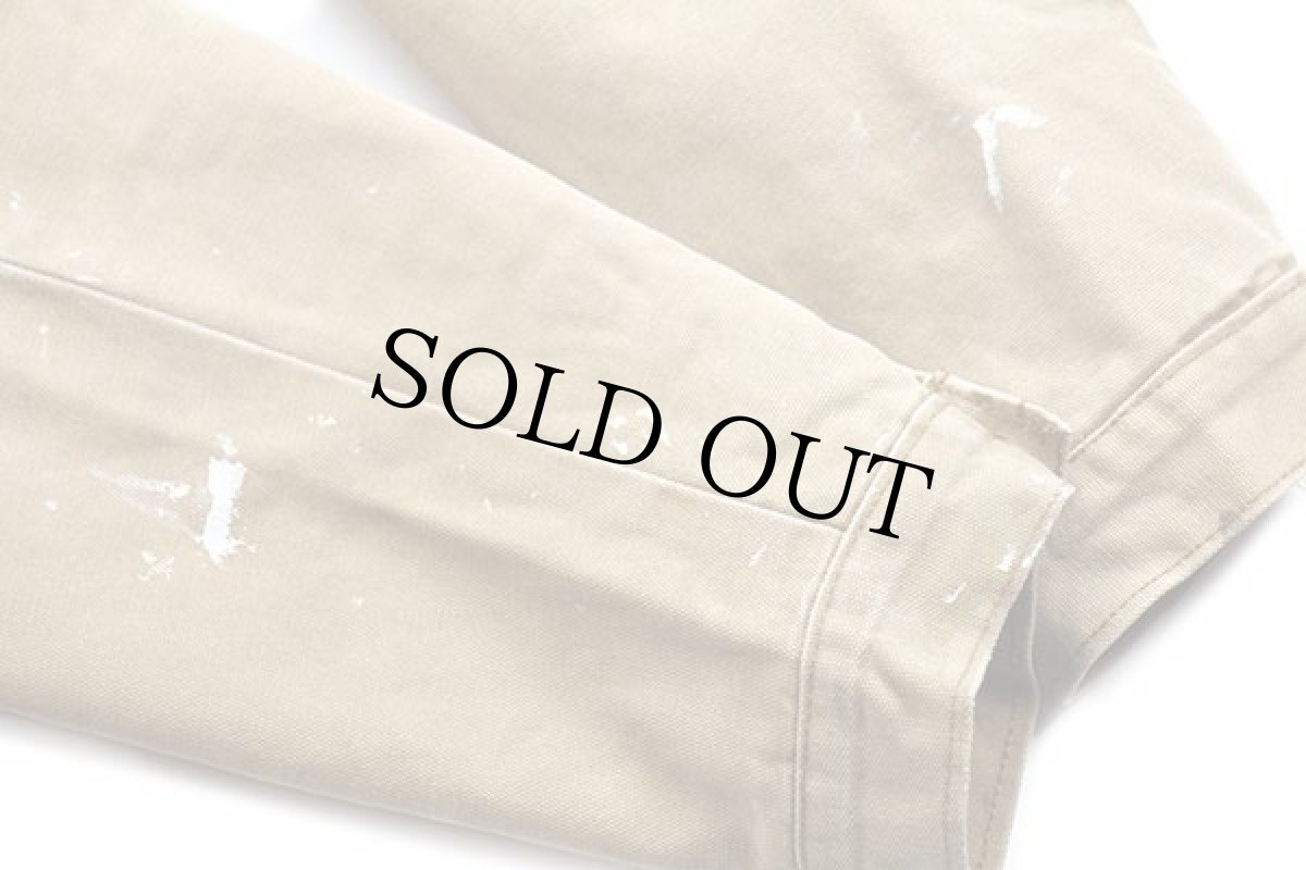 画像8: USA製 POINTERポインター ブランケットライナー ダック地 カバーオール ペンキ飛び 茶 S (8)