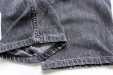 画像10: 90s USA製 Levi'sリーバイス 501 先染め ブラック デニムパンツ w33 (10)